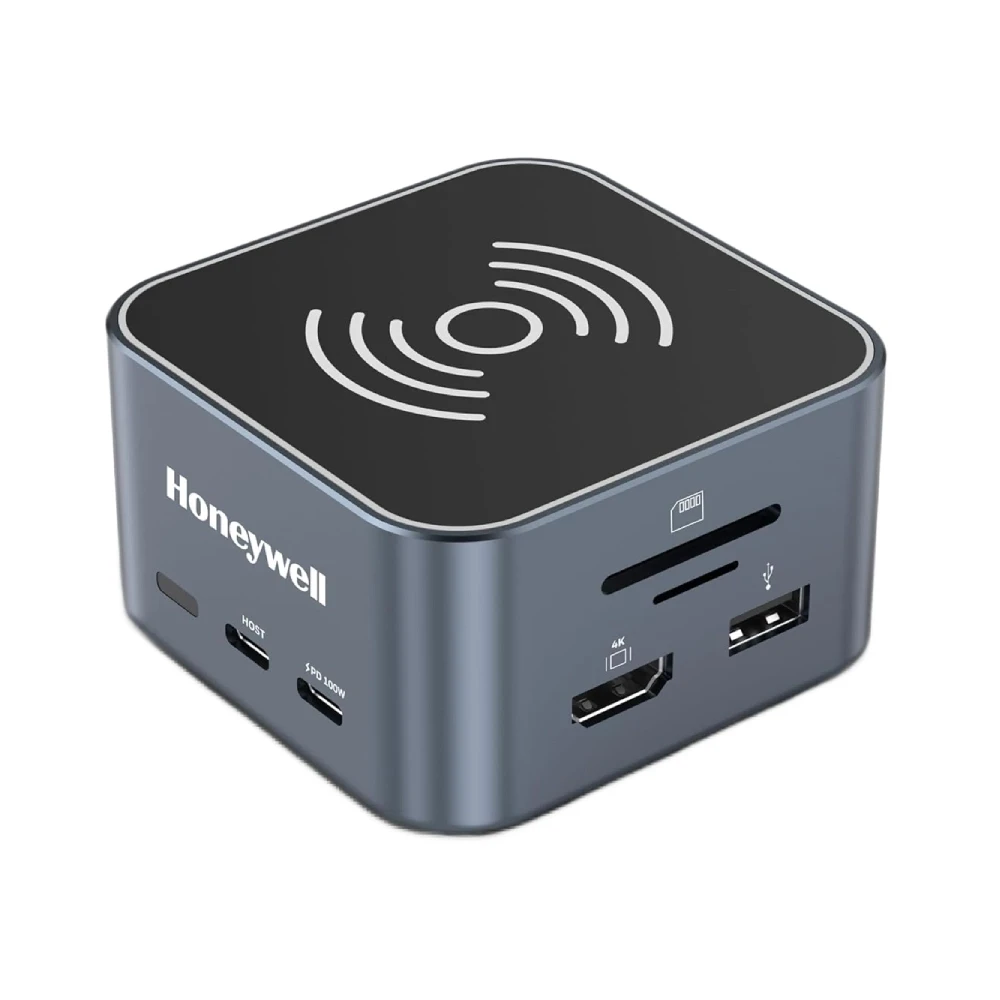Honeywell Type C Docking Station 12 in 1 (USB | Type C | HDMI | Lan | Aux | Sd Card) (Open Box)