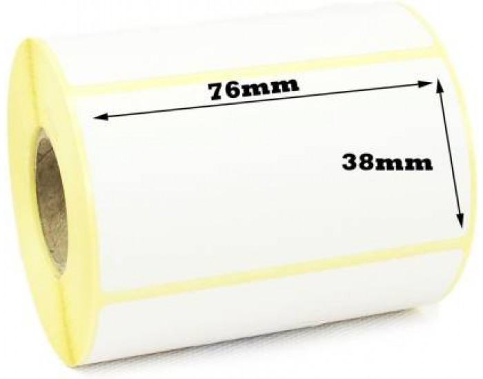 THERMAL BARCODE STICKER ROLL 76MM X 38MM (1000 LABLE)