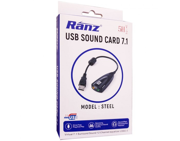 RANZ USB TO SOUND CARD 7.1
