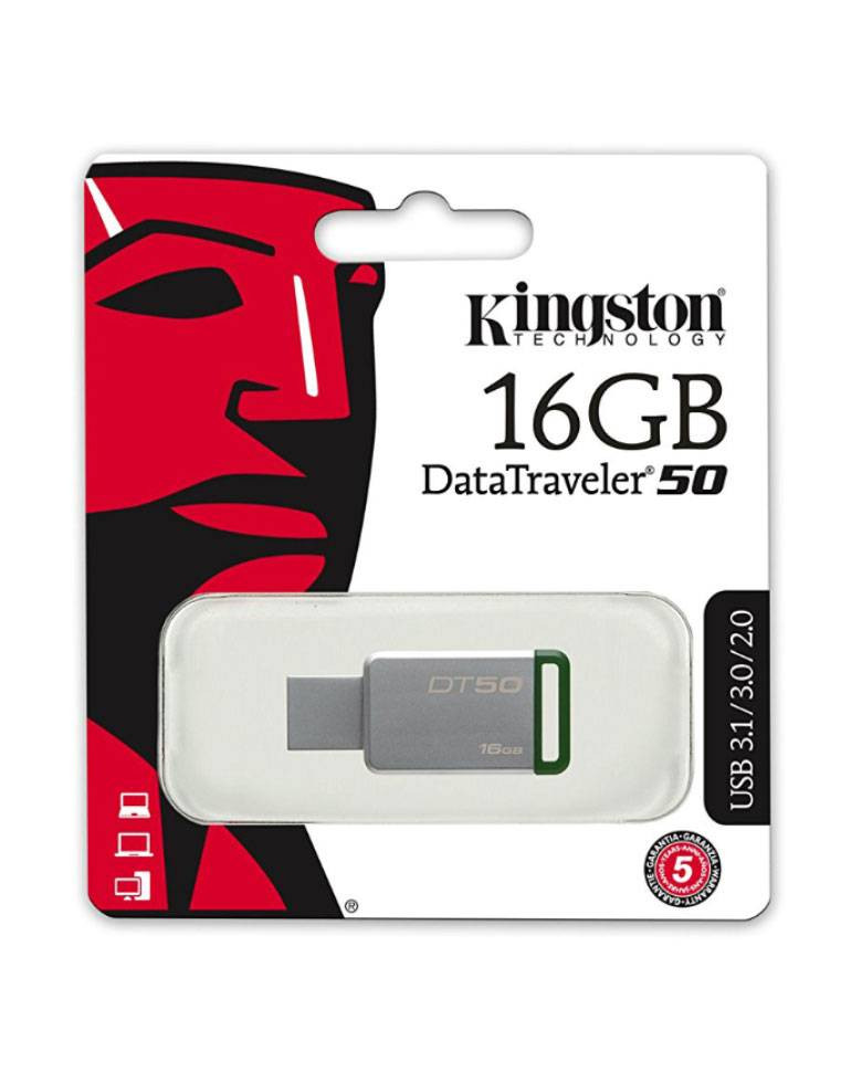 KINGSTON DATATRAVELER 50 16GB USB 3.0 FLASH DRIVE (DT50/16GB)
