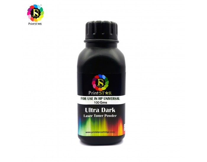 PRINT STAR LASER TONER POWDER FOR 12A UNIVERSAL 100 GMS (ULTRA DARK )