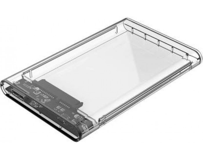 RANZ SSD HDD SATA CASING 2.5″ USB 2.0 RZ2525 (TRANSPARENT)