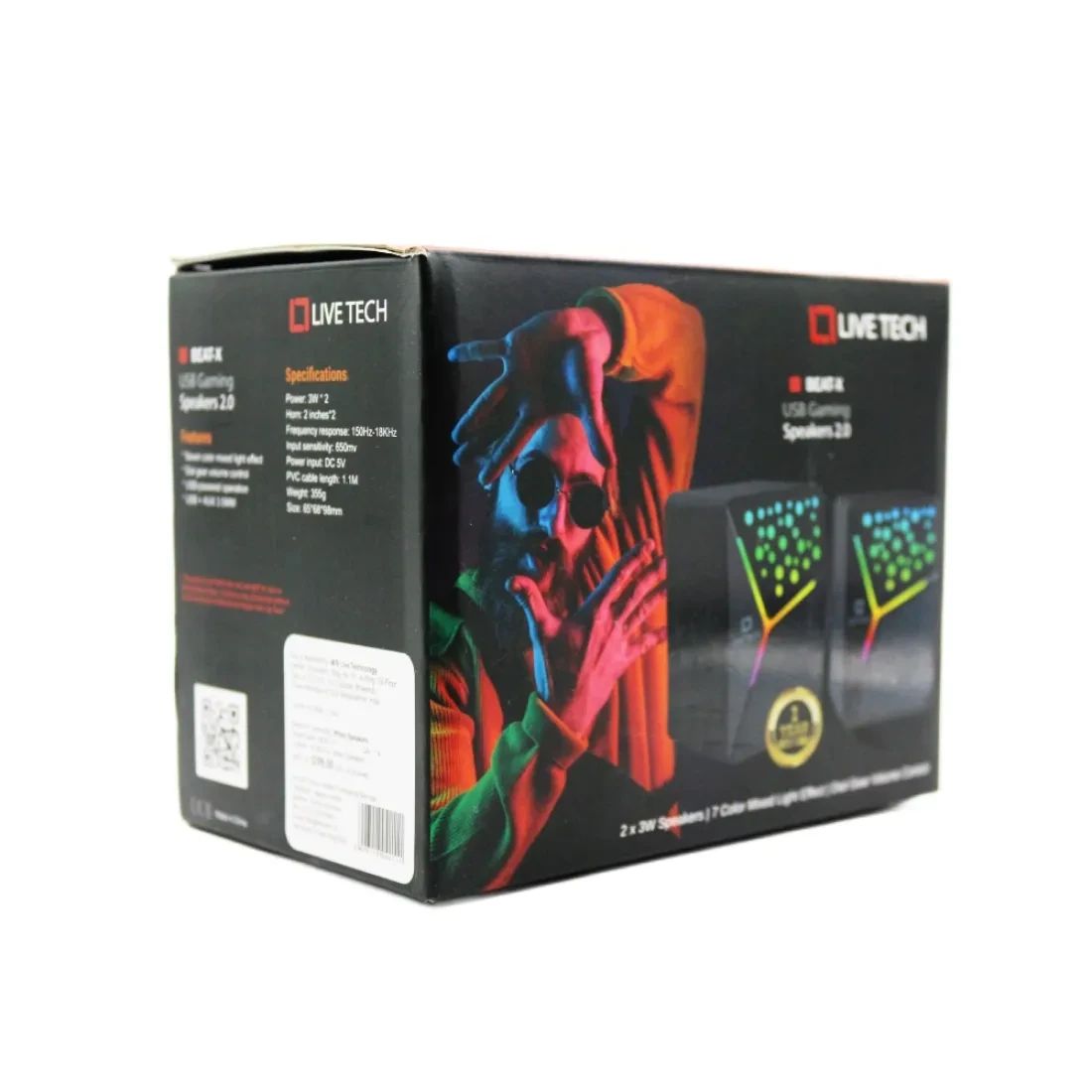 LiveTech Speaker 2.0 RGB (6w) Beat-X