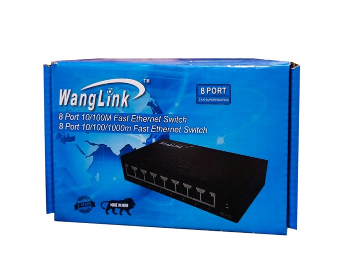 WANGLINK DESKTOP SWITCH 8 PORT NORMAL