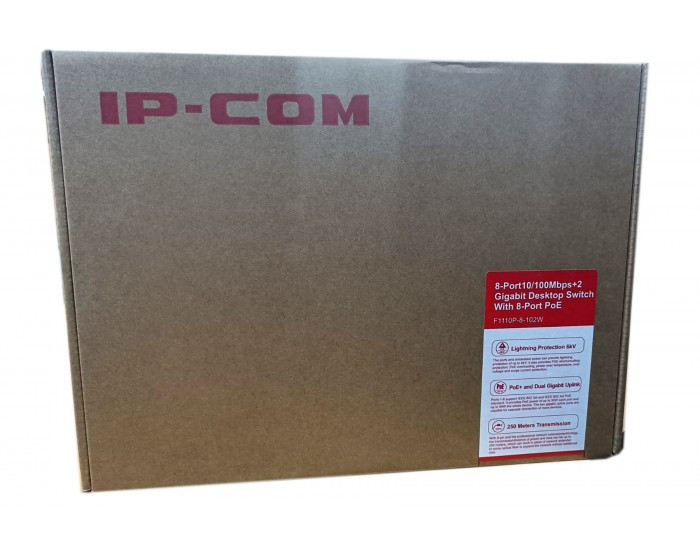 IP COM POE SWITCH 8 PORT 1110P (8 PORT NORMAL + 2 GIGA UP LINK)