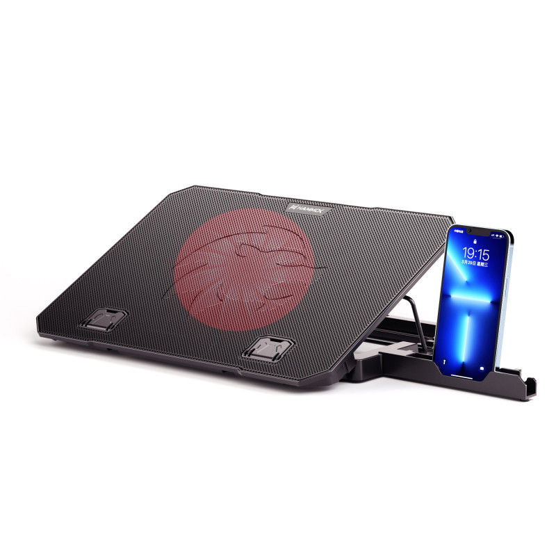 Denver Laptop Cooler Pad with Mobile Stand (Single Fan)