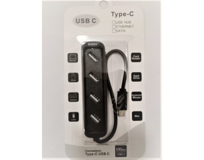 RANZ TYPE C HUB 4 PORT 3.1