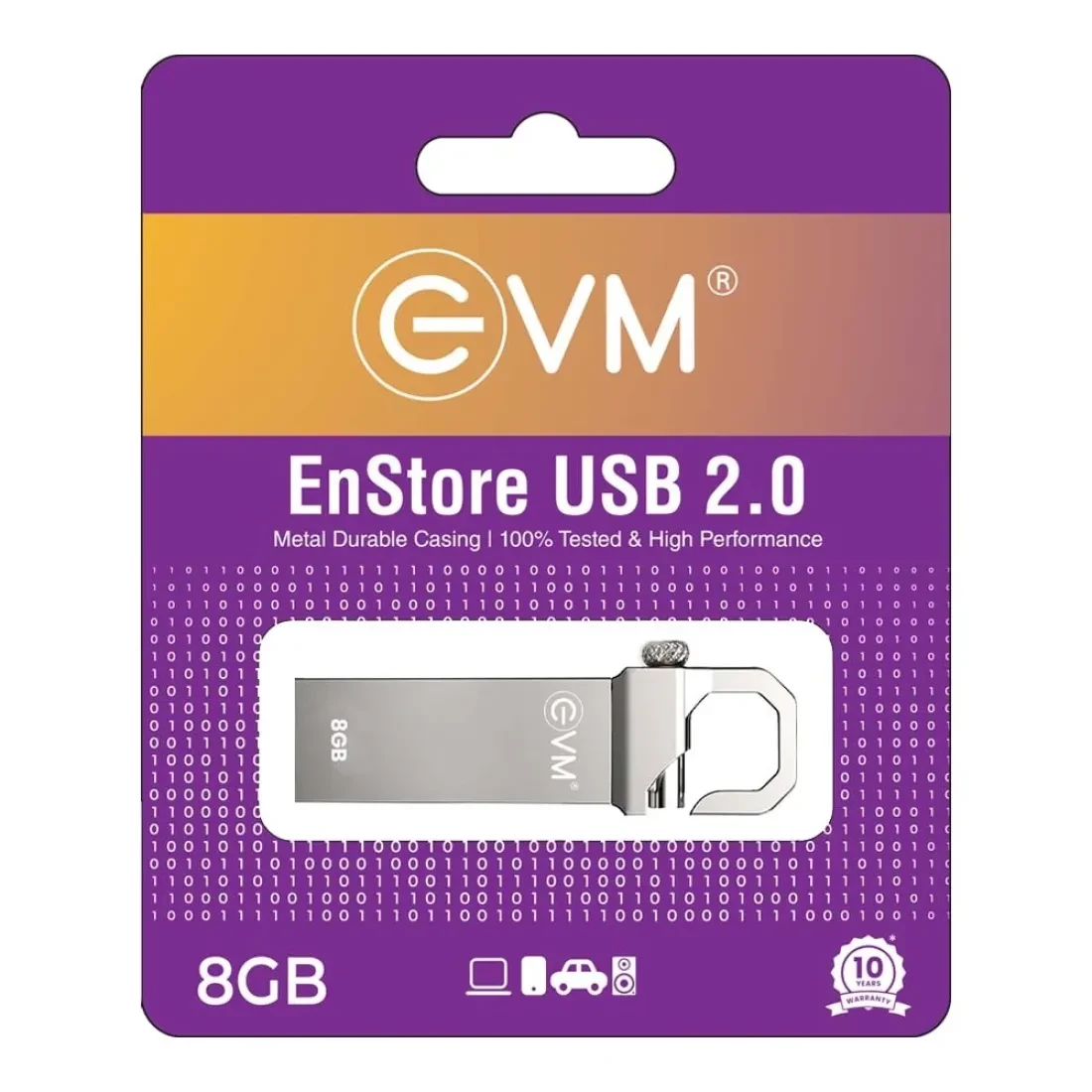 EVM Enstore Pendrive 8GB USB 2.0 (METAL)