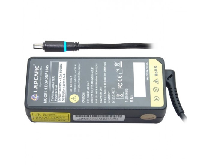 LAPCARE LAPTOP ADAPTOR FOR DELL 65W 19.5V / 3.34A NX PIN