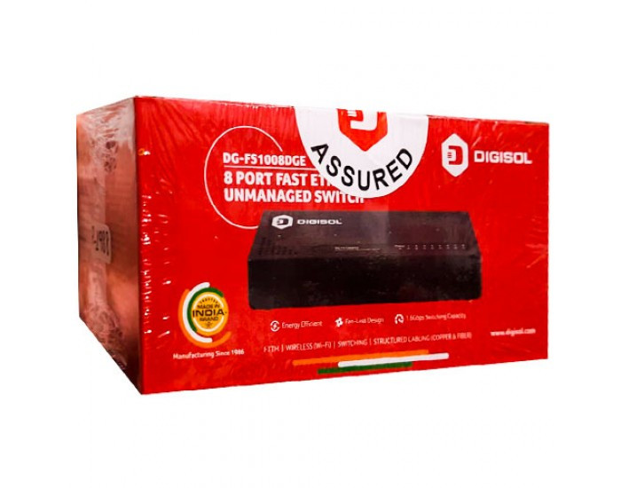 DIGISOL DESKTOP SWITCH 8 PORT NORMAL (DG FS1008DGE)