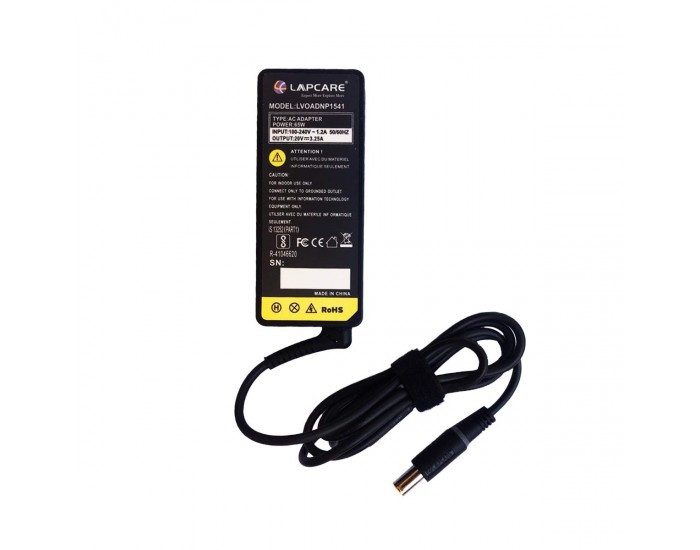 LAPCARE LAPTOP ADAPTOR FOR LENOVO 65W 20V 3.25A NX PIN