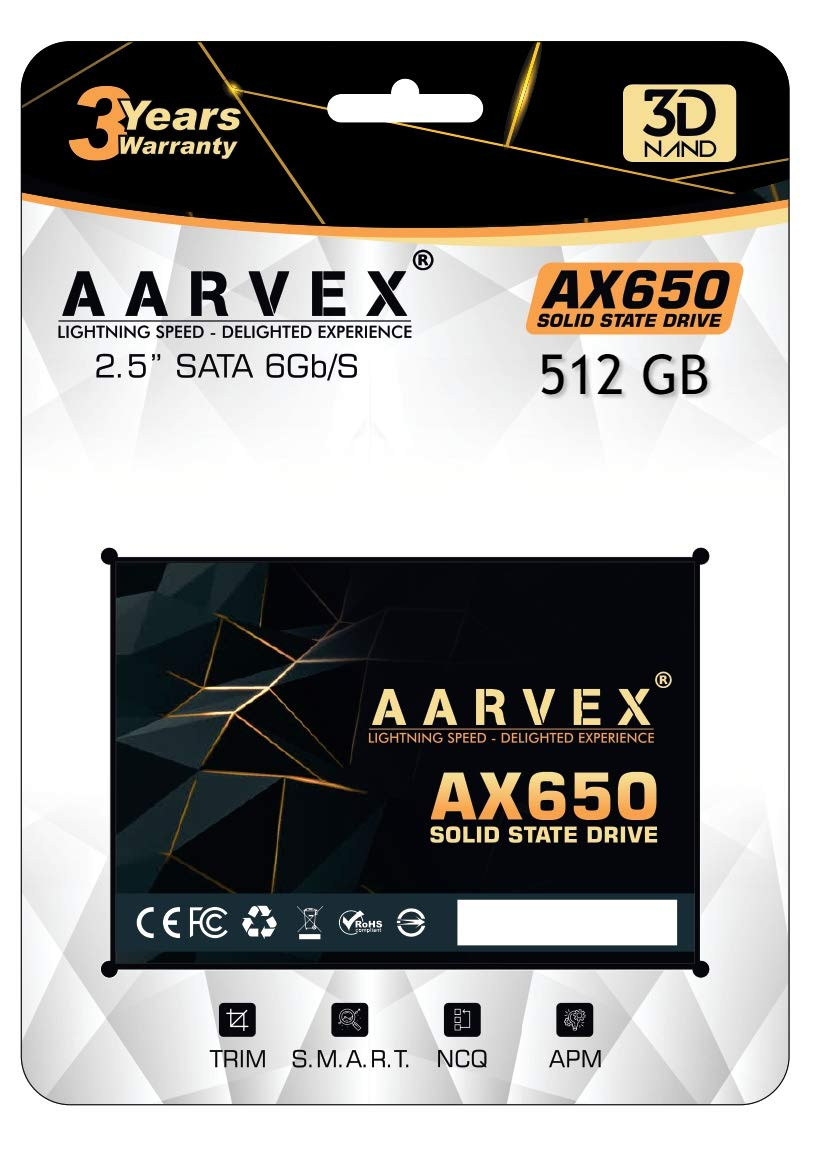 AARVEX SSD 512GB SATA (AX650)