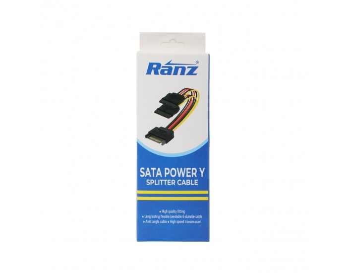RANZ POWER CABLE FOR DVR NVR SATA Y PIN