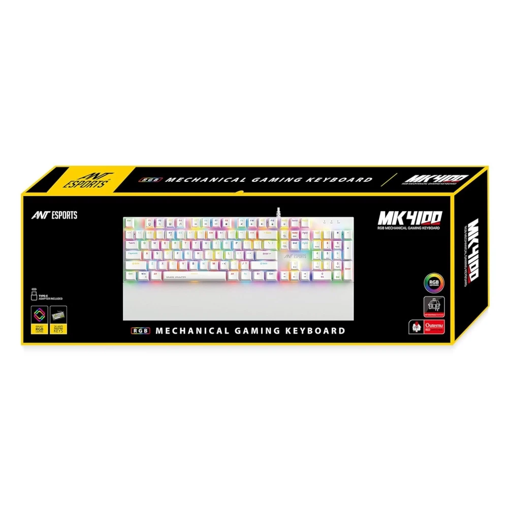 Ant Esports USB Mechanical Gaming Keyboard MK4100 RGB