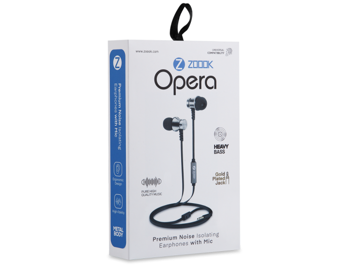 ZOOOK WIRED EARPHONE WITH MIC (OPERA)