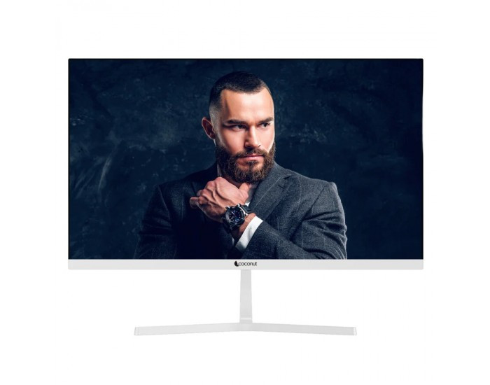 COCONUT LED 27” IPS PANEL HDMI|VGA (1920X1080) BORDERLESS WITH SPEAKER (3 YEARS WARRANTY)