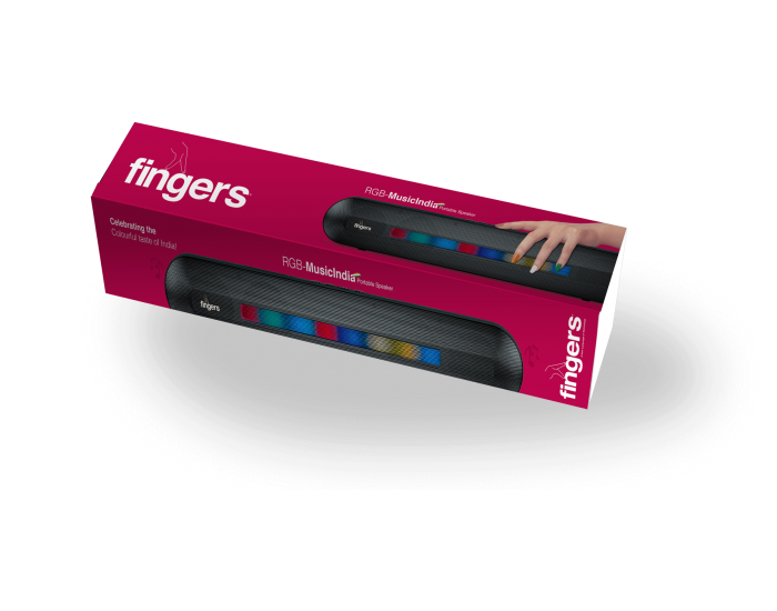 FINGERS BLUETOOTH SPEAKER SOUND BAR RGB MUSICINDIA