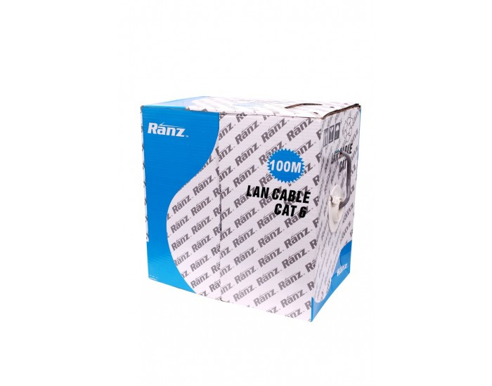 RANZ LAN CABLE CAT6 100M GRAY