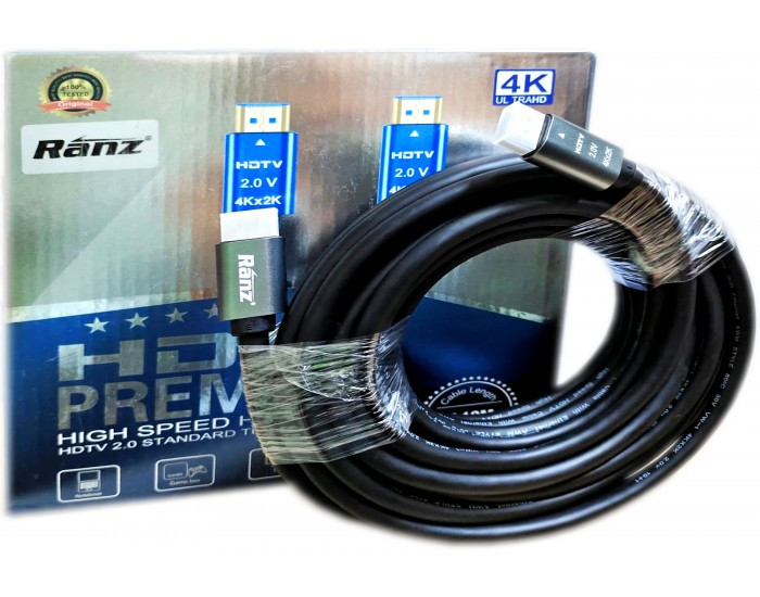 RANZ HDMI TO HDMI (MALE TO MALE) 10M 4K2K