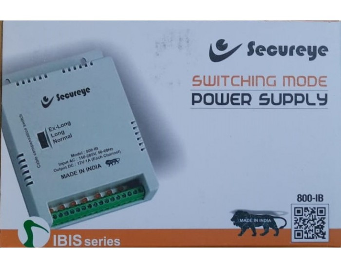 SECUREYE CCTV POWER SUPPLY 8CH FIBER (MULTY OUTPUT) DC 12V/8A