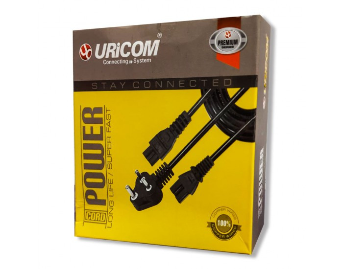 URICOM LAPTOP POWER CABLE 1.8M (1 YEAR)
