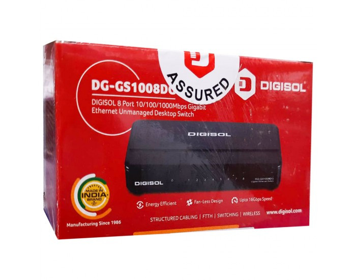 DIGISOL DESKTOP SWITCH 8 PORT (DG GS1008DG) GIGABIT