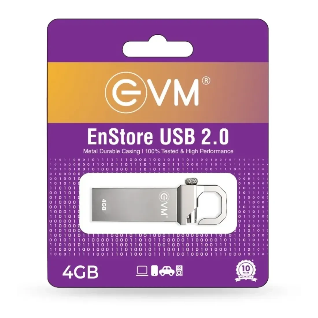 EVM Enstore Pendrive 4GB USB 2.0 (METAL)