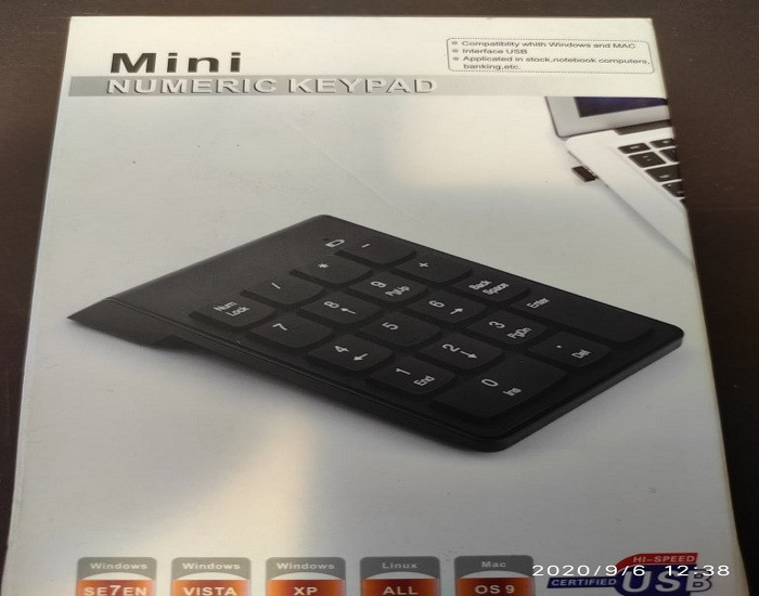 NUMERIC USB KEYBOARD BLACK WIRELESS USB 2.0 KEYBOARD