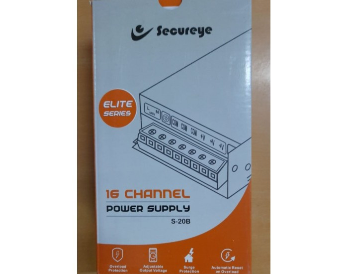 SECUREYE POWER SUPPLY 16CH STEEL