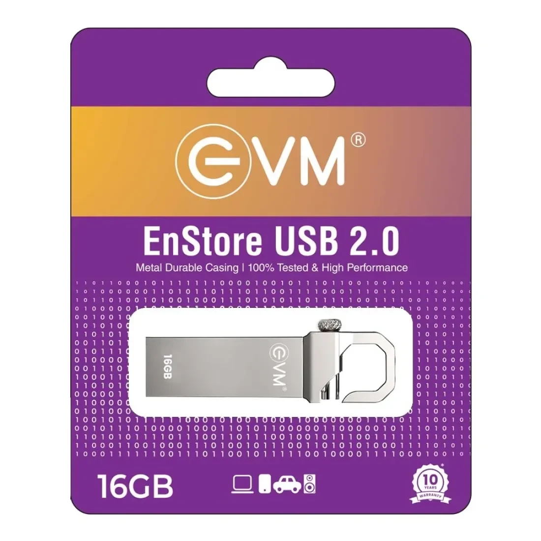 EVM Enstore Pendrive 16GB USB 2.0 (METAL)