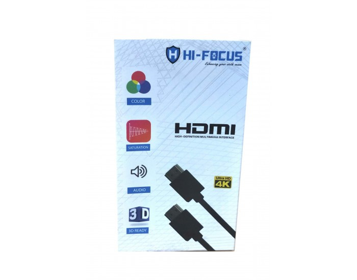 HDMI TO HDMI (MALE TO MALE) 4K 1.5M HI-FOCUS