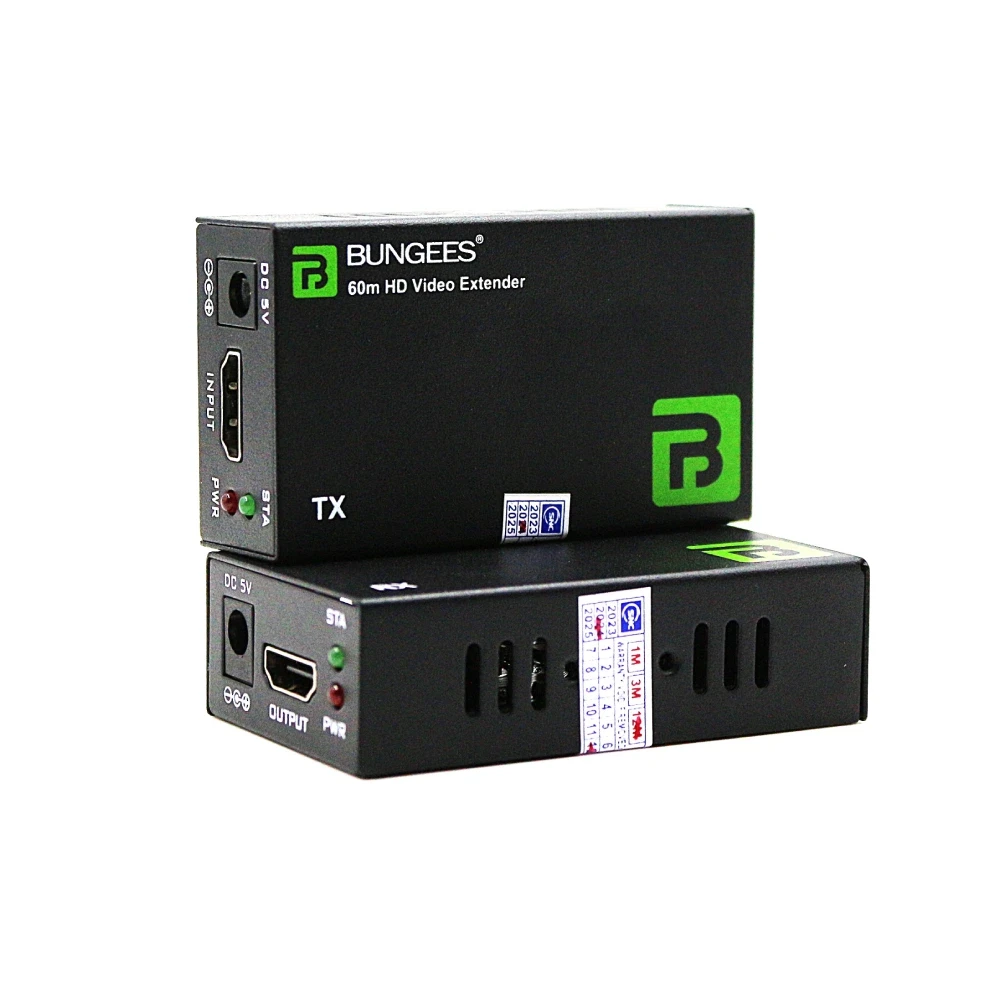 Bungee HDMI Extender With Lan 60m (Receiver Sender)s HEX060