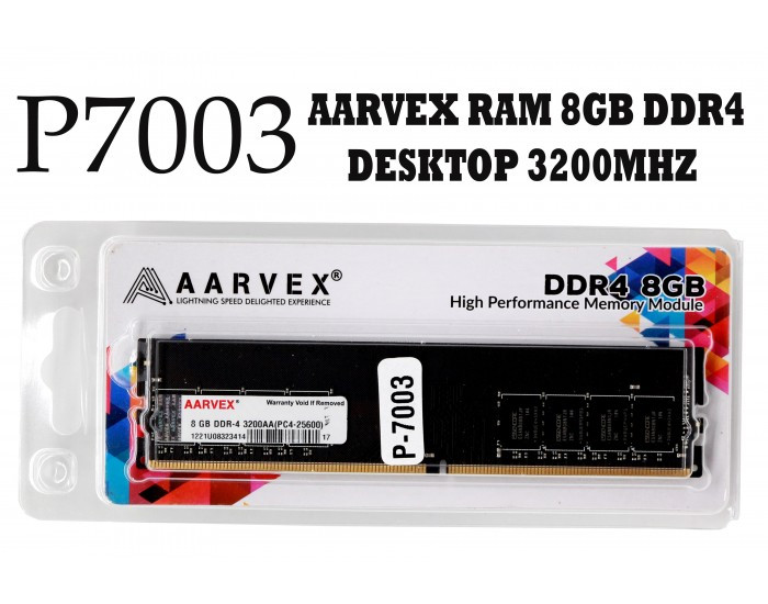 AARVEX RAM 8GB DDR4 DESKTOP 3200MHZ