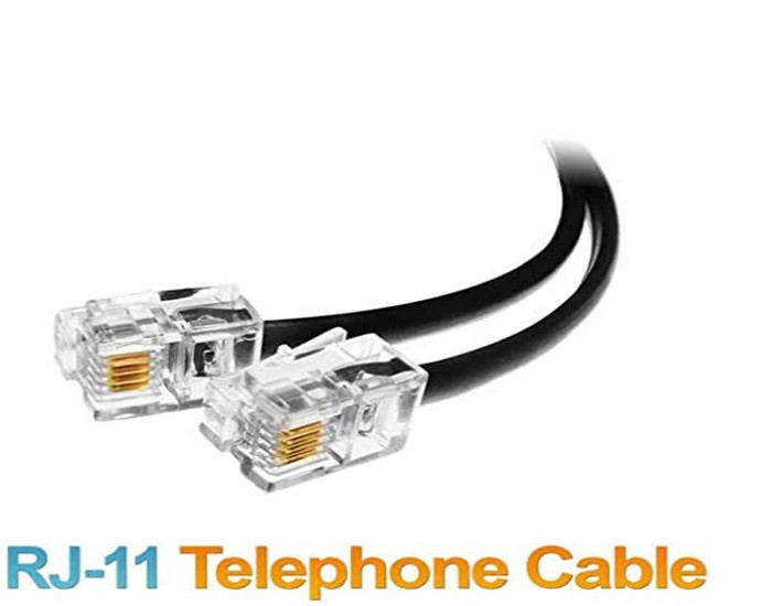 TELEPHONE LINE CORD BLACK