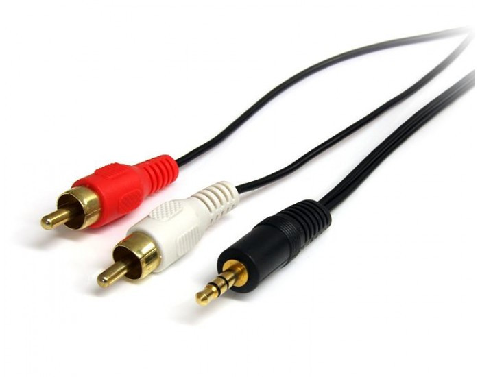 STERIO 3.5MM TO 2RC (MALE TO FEMALE) (AV CABLE)