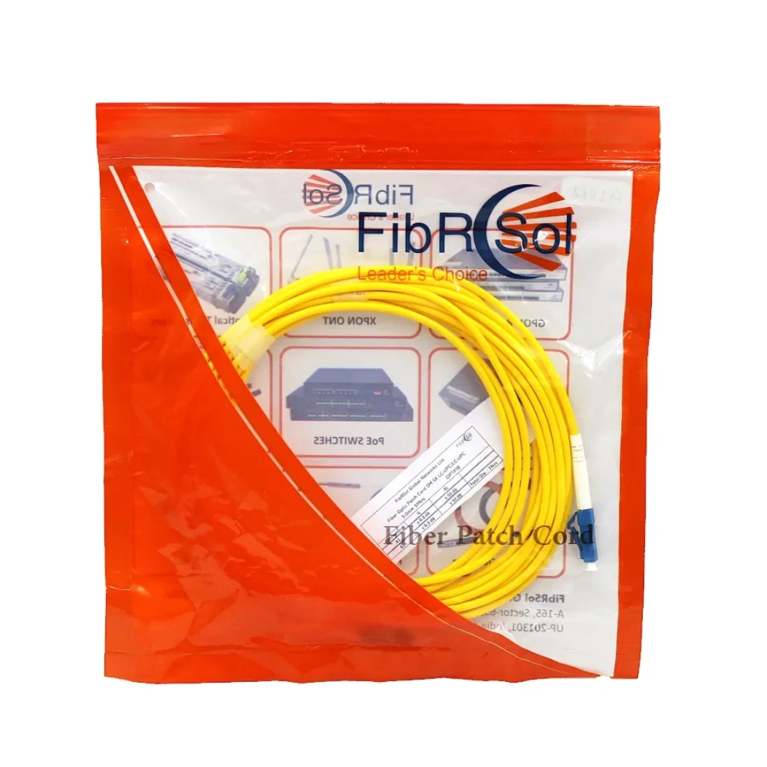 Fibrsol Fiber Patch Cord LC/UPC - LC/UPC 3.0mm 5m
