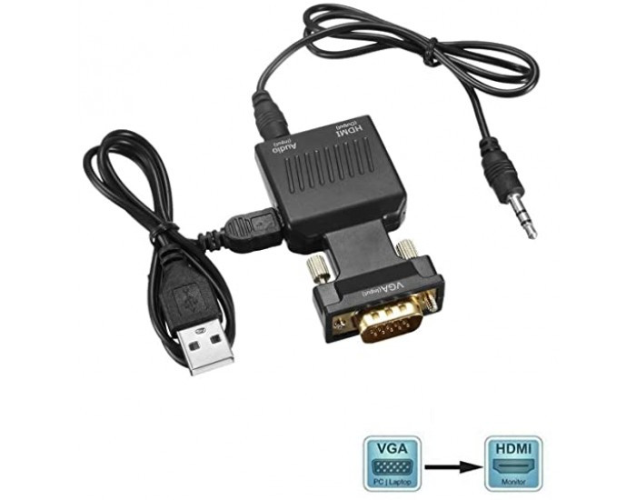 VGA TO HDMI CONVERTER WITH AUDIO