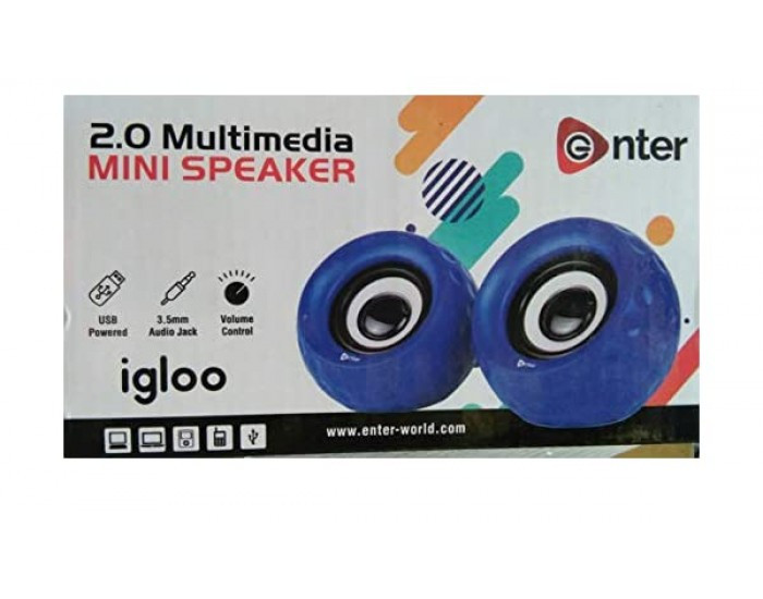 ENTER AUX SPEAKER 2.0 (USB POWERED) IGLOO