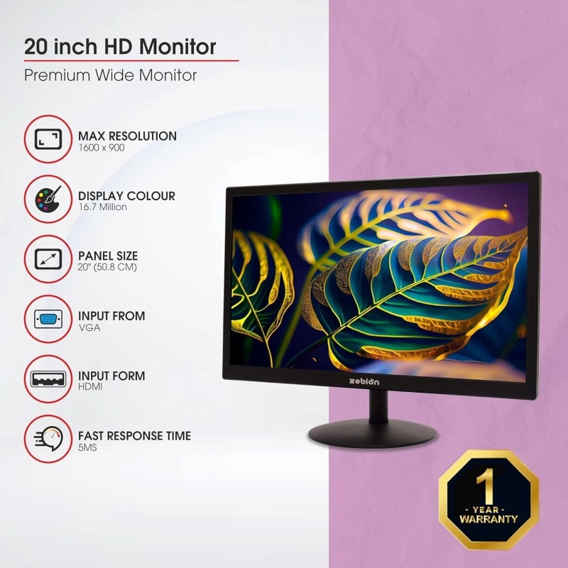ZEBION 20" INCH LED MONITOR