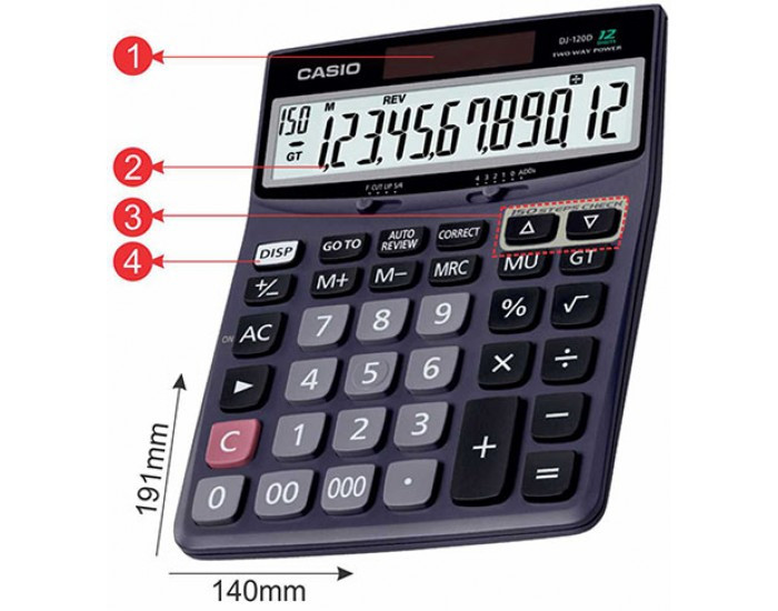 CASIO CALCULATOR DJ 120D
