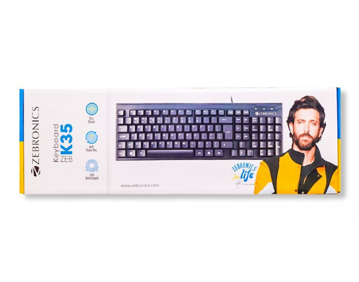 ZEBRONICS KEYBOARD USB ZEB K35