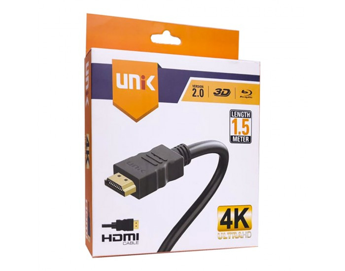 UNIK HDMI CABLE 1.5M 4K
