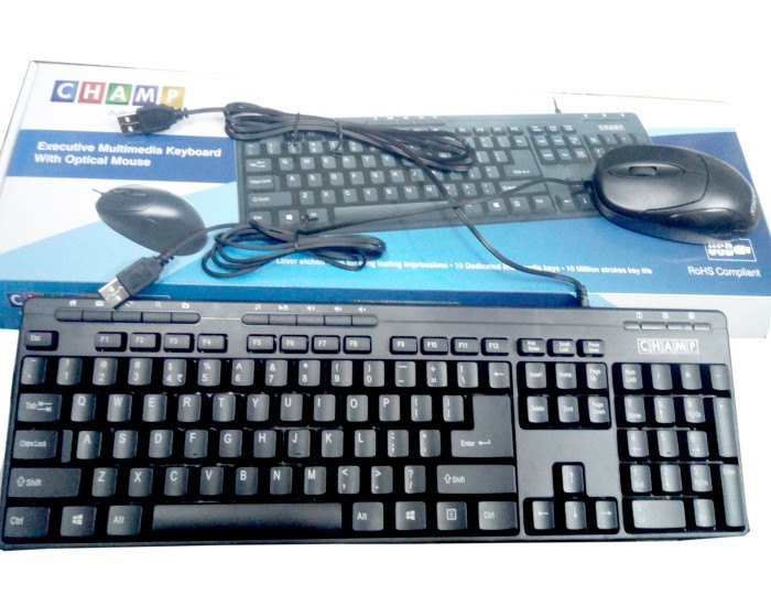 TVS CHAMP KEYBOARD MOUSE COMBO USB (EXECUTIVE MULTIMEDIA)