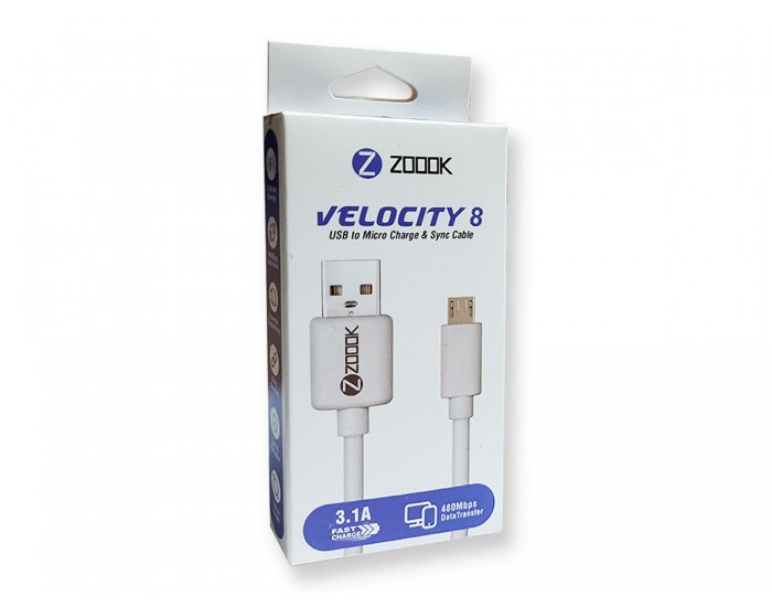 ZOOOK USB TO MICRO CHARGER CABLE (VELOCITY8)