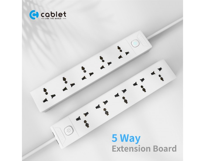 CABLET SPIKE 5 SOCKET 1 SWITCH 1.8M