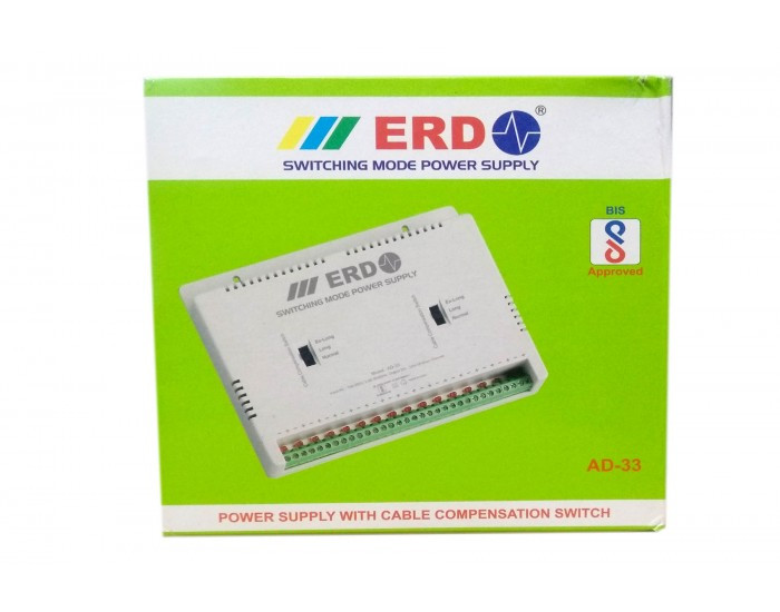 ERD CCTV POWER SUPPLY 16CH FIBER AD33 (MULTY OUTPUT)