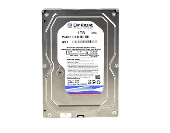 CONSISTENT PULLOUT INTERNAL HARD DISK 1TB SATA (2 YEAR) DESKTOP