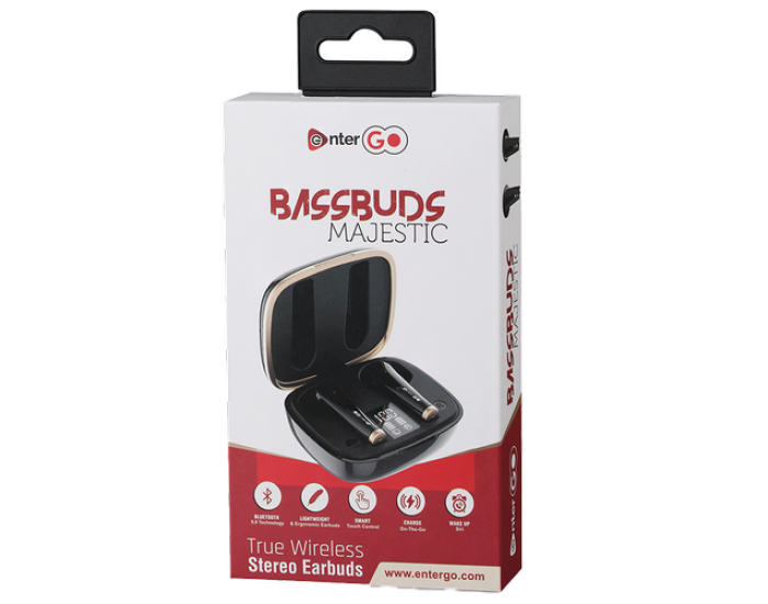 ENTERGO BLUETOOTH EARBUDS BASSBUDS MAJESTIC