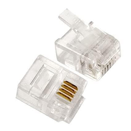 RJ11 CONNECTOR (PACK 100 )