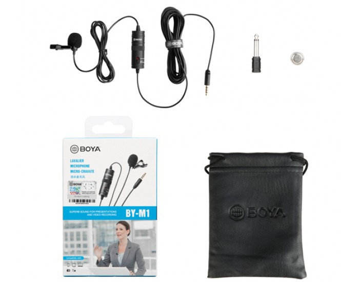 BOYA MICROPHONE WITH 20FT CABLE